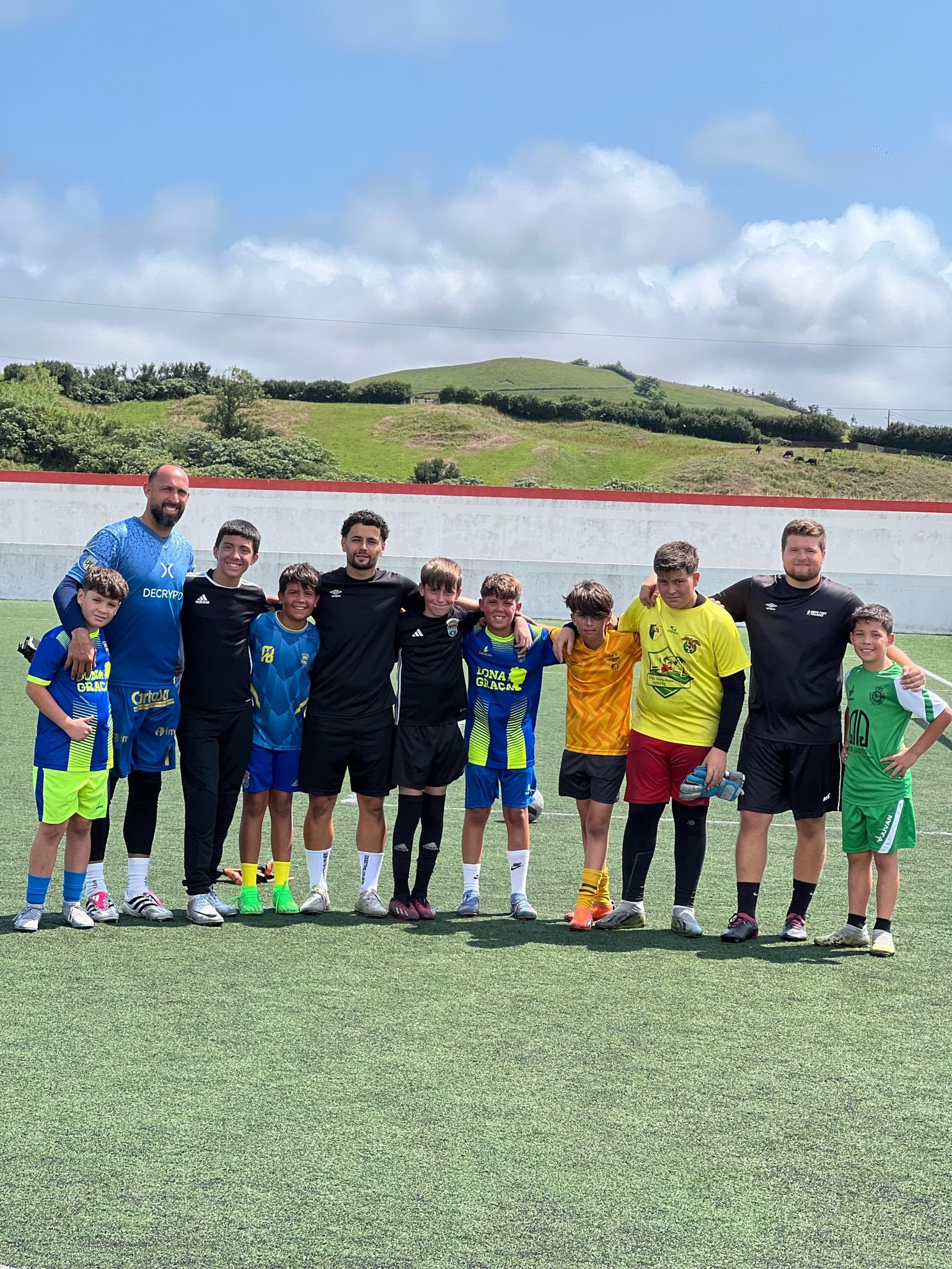 Convívio e celebração após treino